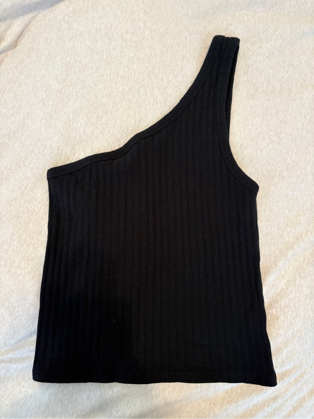 American Eagle Ribbed One Shoulder Black Top Women’s Medium Going Out Top Party